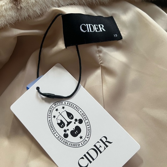 BNWT Cider Brown and Cream Teddy Jacket - Picture 6 of 7